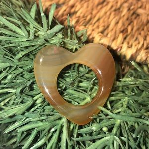 Brazilian Agate Stone Heart